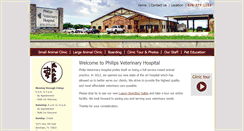 Desktop Screenshot of philipsveterinaryhospital.com